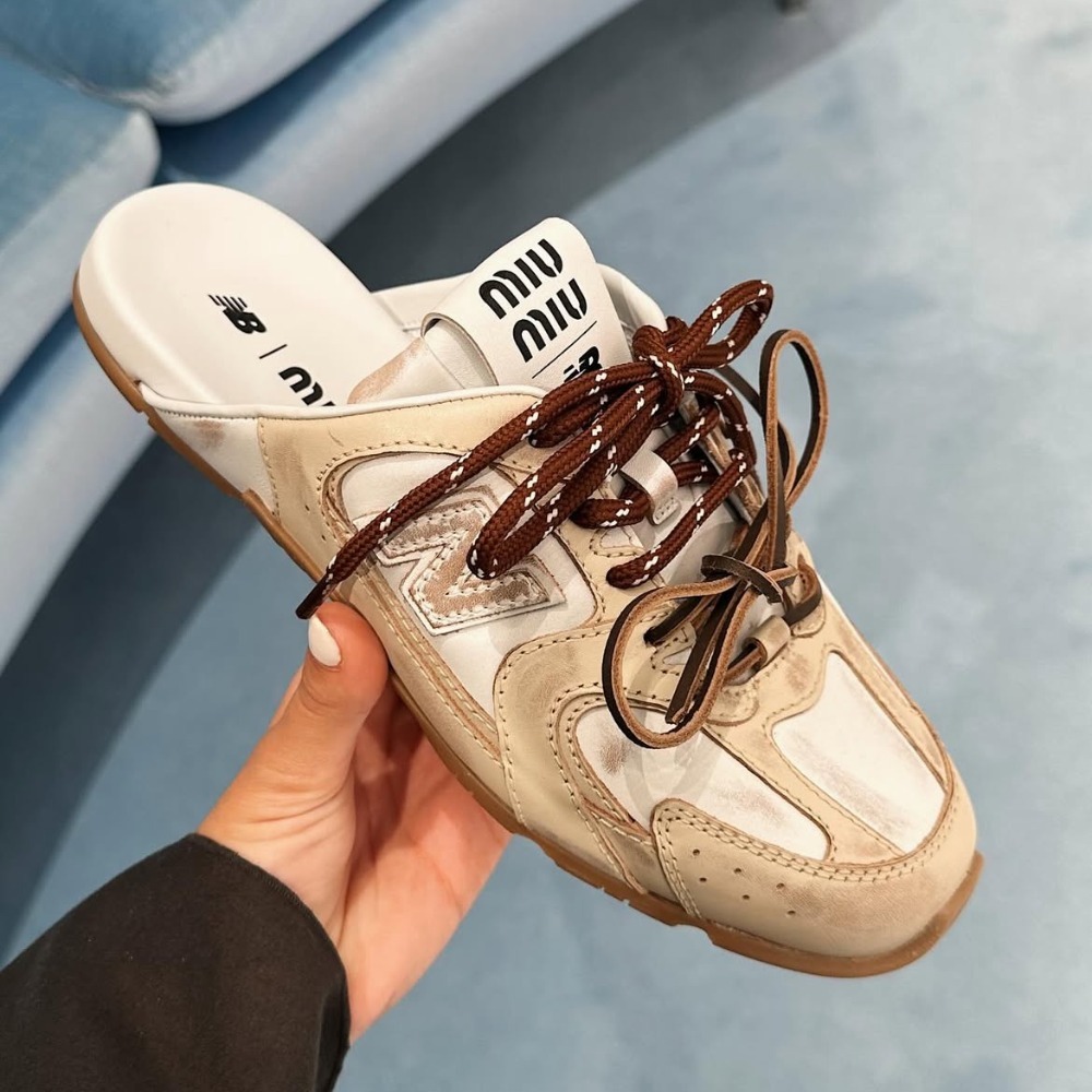 《コラボ》【MiuMiu】New Balance 530 SL スエード スニーカー