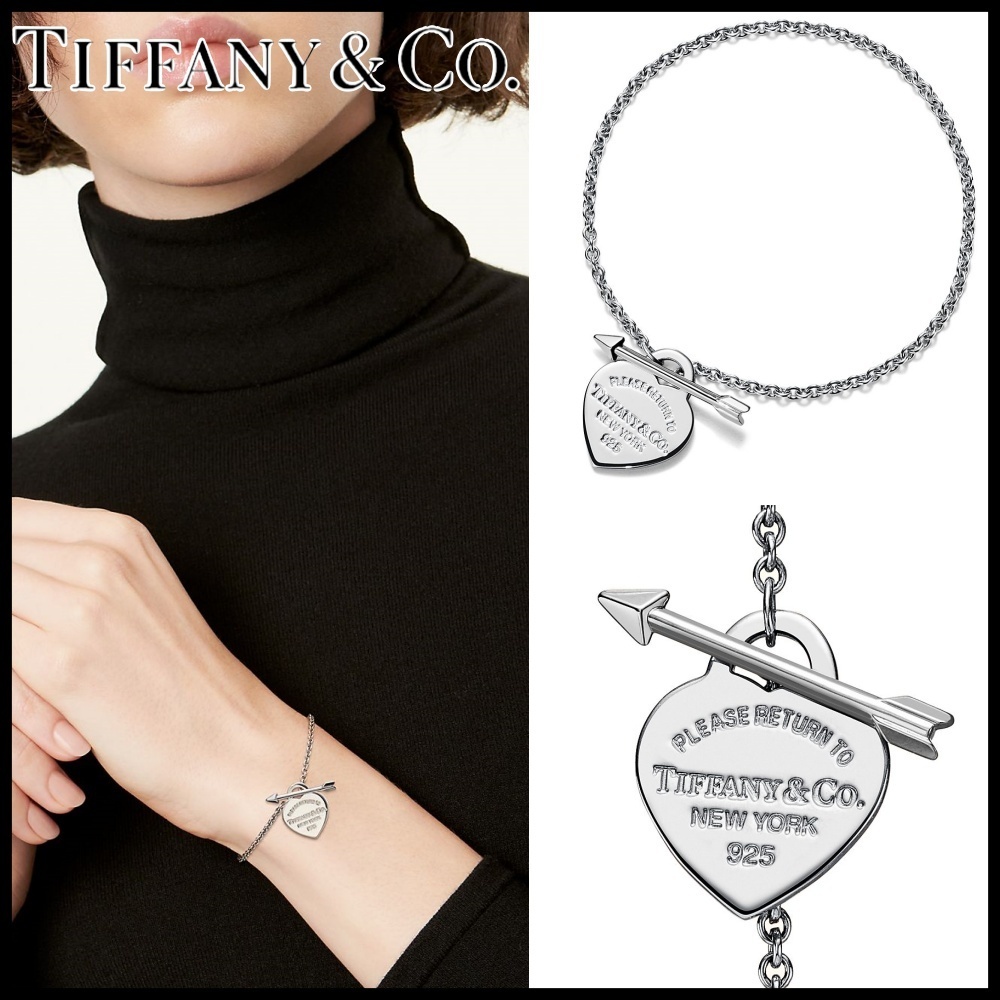 日本未発売★Tiffany & Co.ハート＆キューピッド矢ブレスレット