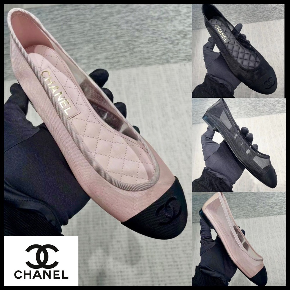 足を入れた瞬間、虜になる心地よさ【CHANEL】メッシュバレリーナ