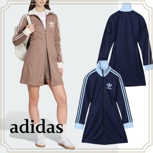 【アディダス】3ストライプス トラックトップ ワンピース