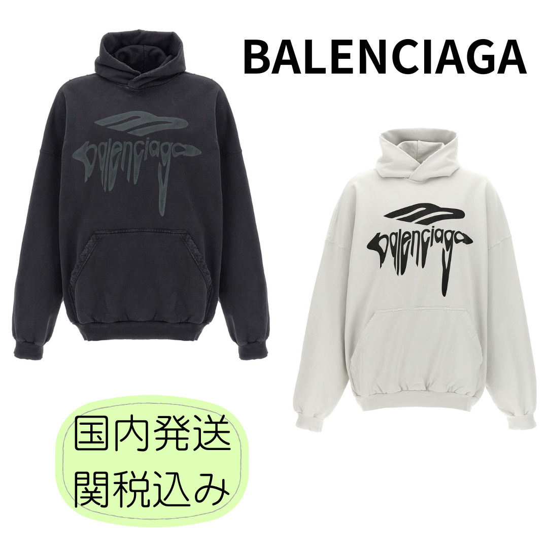 BALENCIAGA バレンシアガ '3B Liquefied' hoodie フーディー