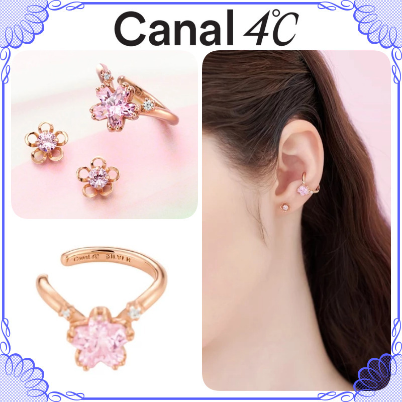 大人気!! Canal 4℃ K10 シルバー ピアス＆イヤーカフ セット