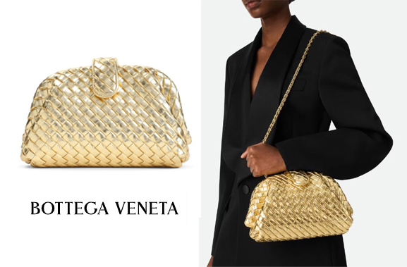 【人気ゴールドバッグ】Bottega Veneta ボッテガクラッチバッグ