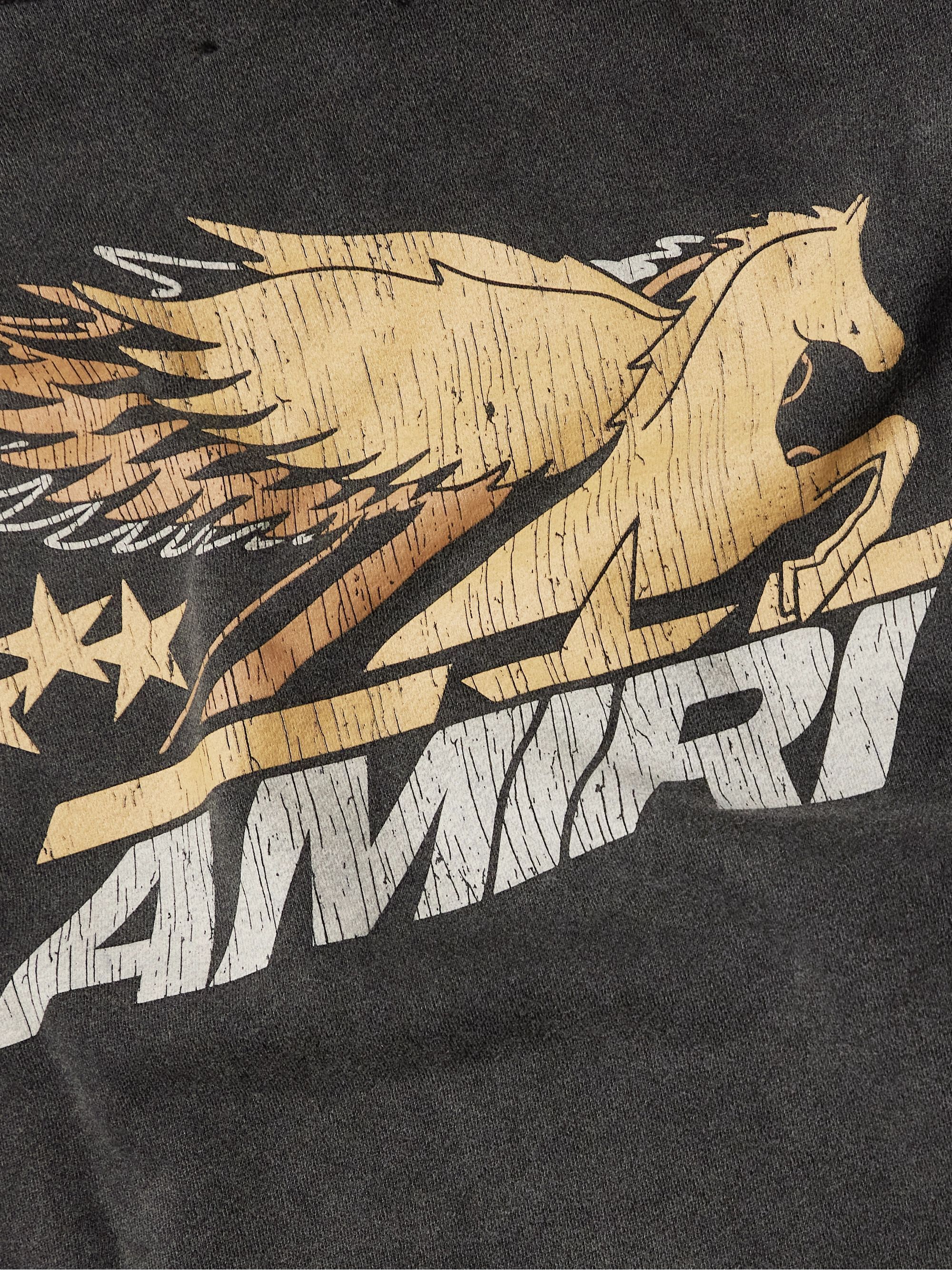 【ヴィンテージな外観が魅力】AMIRI コットンジャージーフーディ ヴィンテージな外観が魅力】AMIRI コットンジャージーフーディ