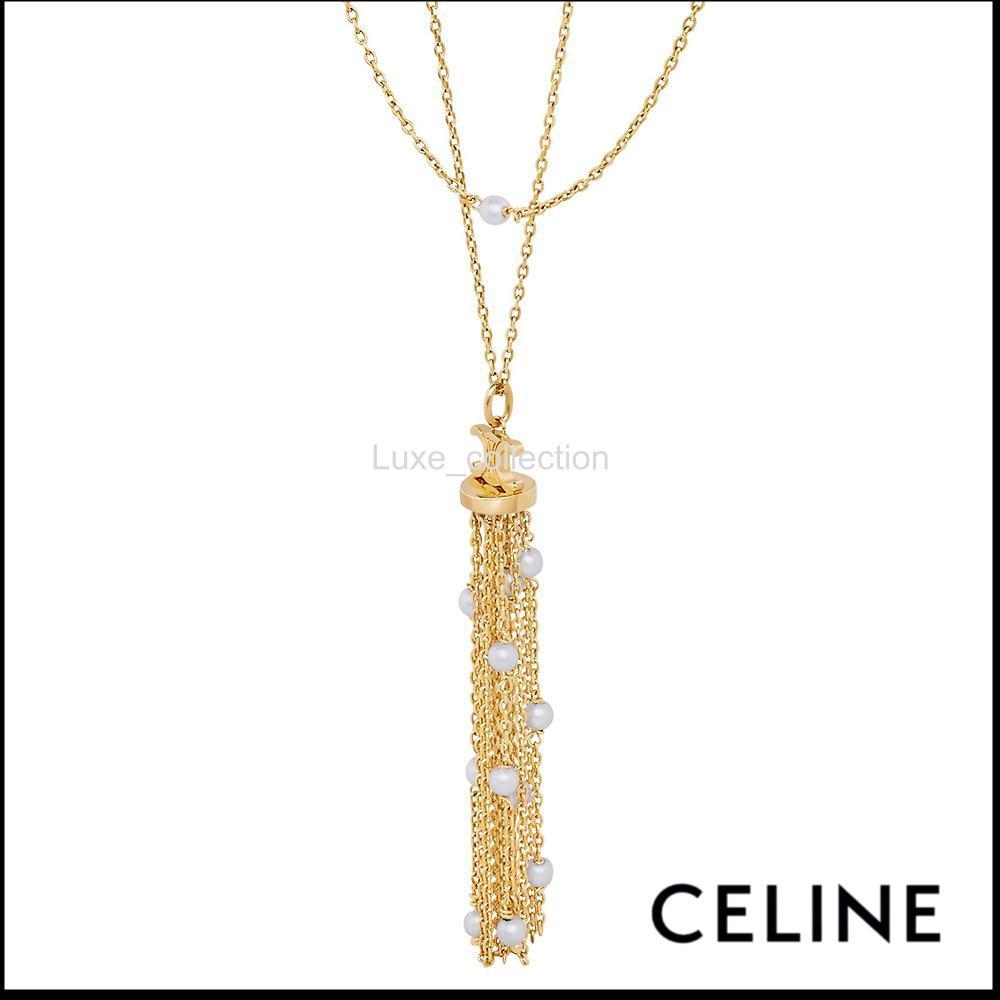 【CELINE】セリーヌ トリオンフ パール ソートワール ネックレス CELINE セリーヌ】トリオンフ パールソートワール ネックレス