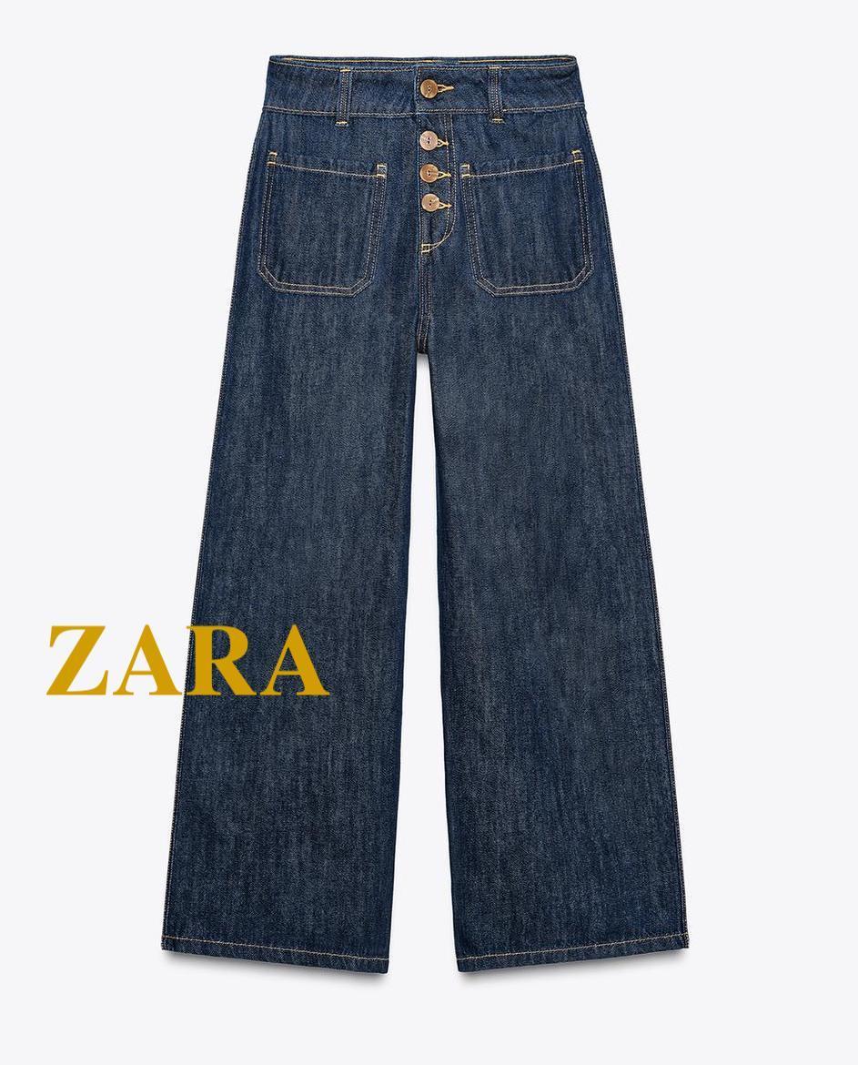 ☆ドイツ発*ZARA*新作*ハイウエストキュロットデニム/DB☆