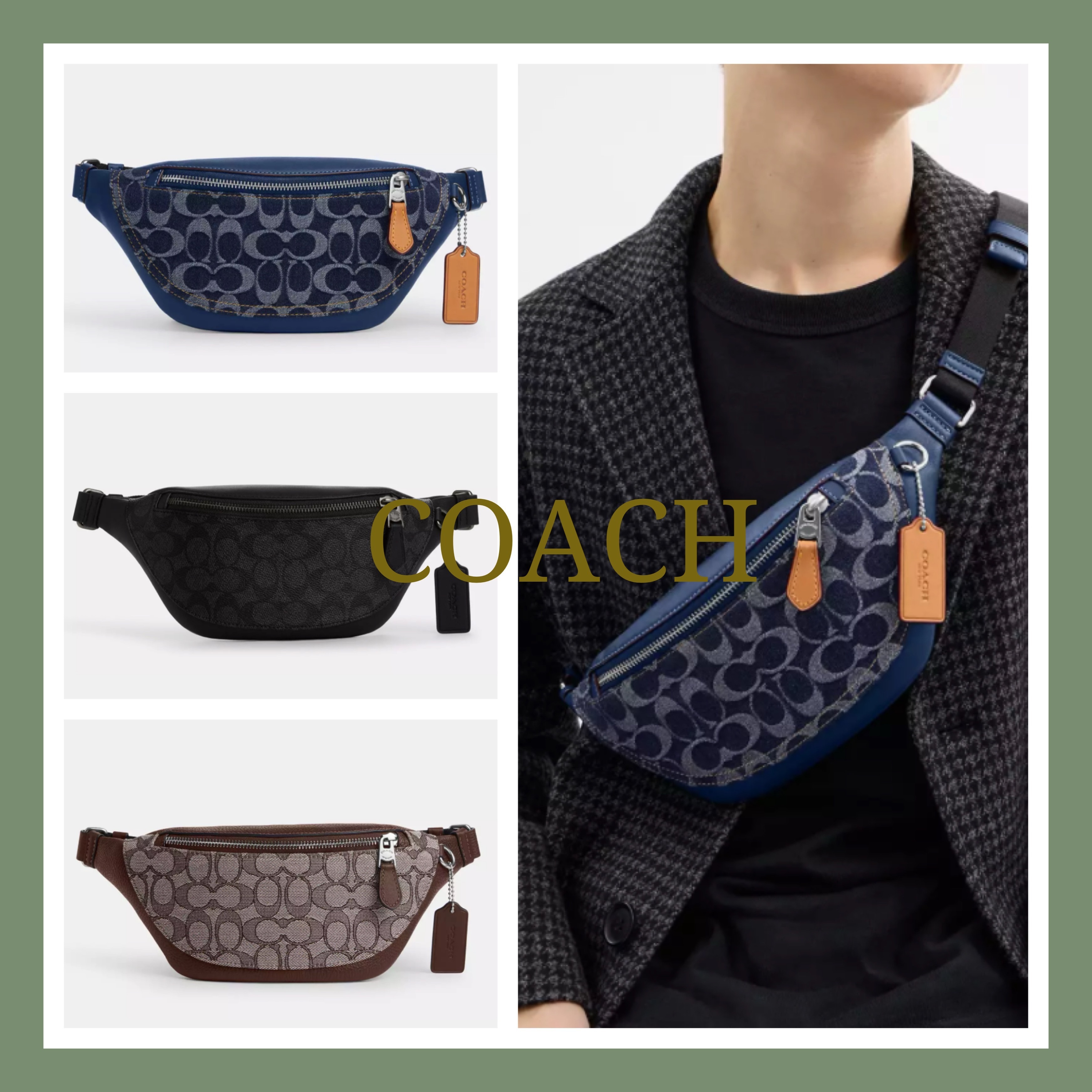 【COACH】ワーレン ミニ ベルト バッグ・シグネチャー