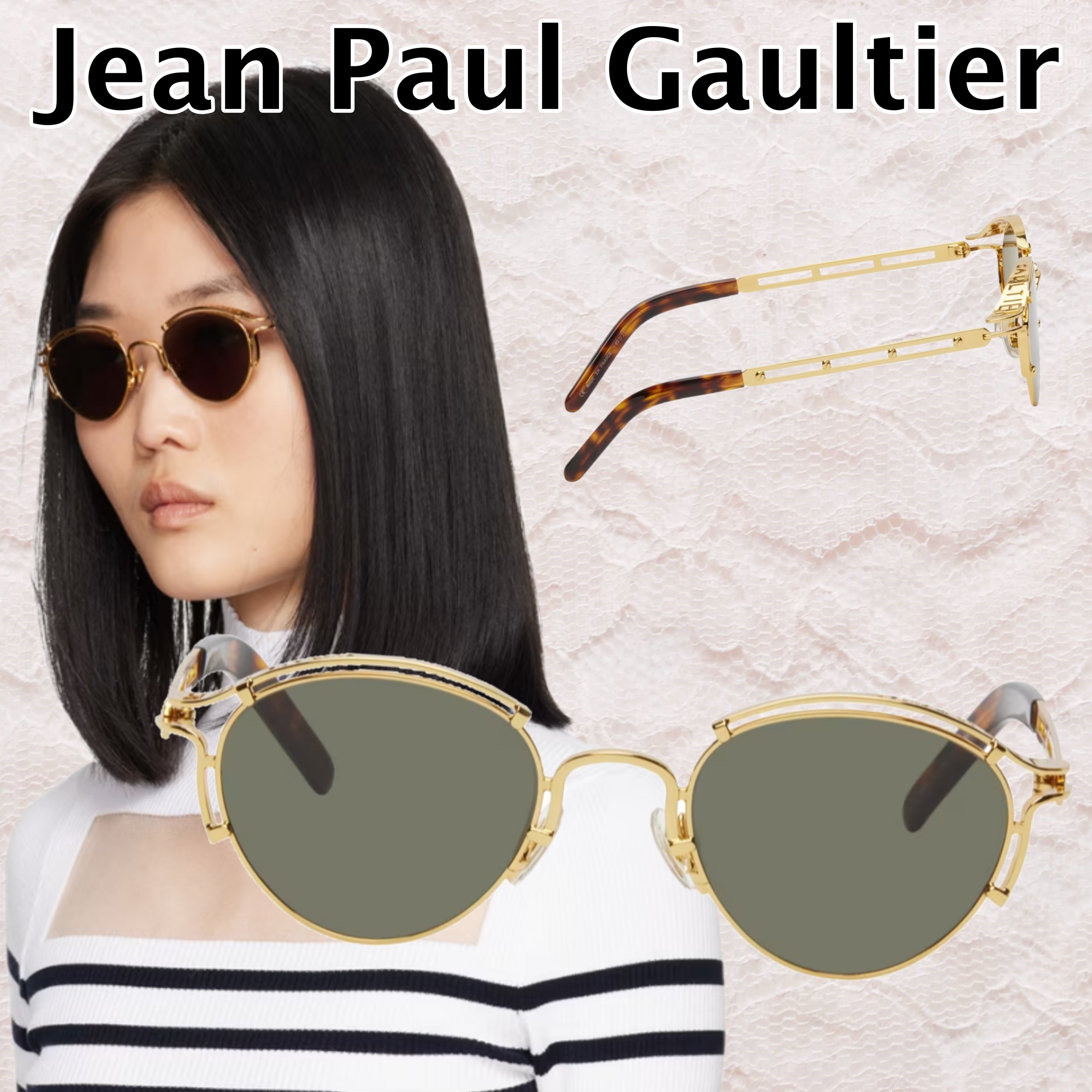 【Jean Paul Gaultier】ゴールド 56-5102 サングラス