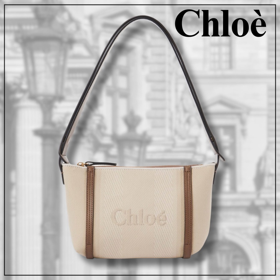 【Chloe】キャンバス キャリー コットン ショルダーバッグ 2way