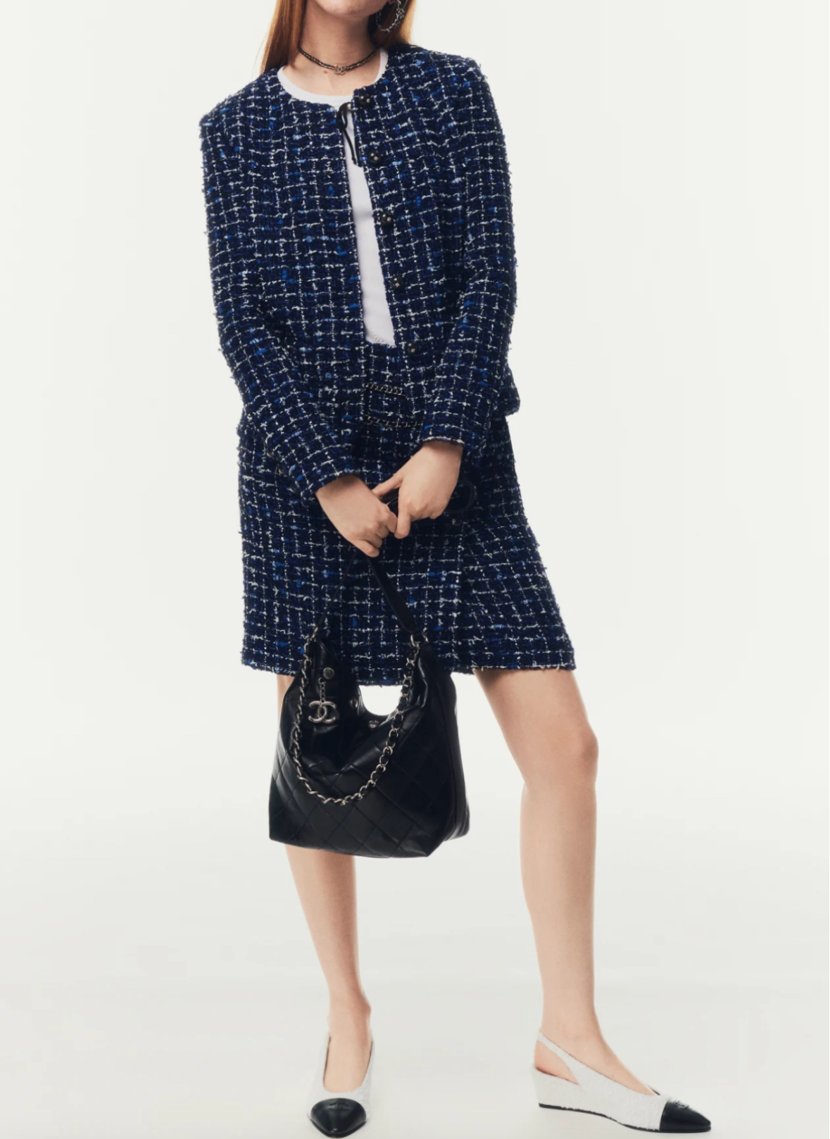 【セレモニーシーンにも使える☆】CHANEL ツイードスカート セレモニーシーンにも使える】CHANEL ツイードスカート