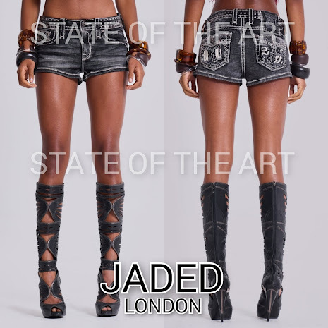 【JADED LONDON】Rock Revival ミニ デニム ショーツ JADED LONDON】Rock Revival Mini Shorts デニム ショーツ