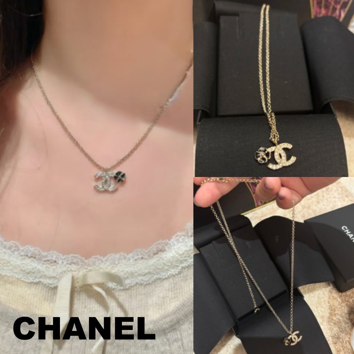 【クローバー☆アクセント25P新作】CHANEL ペンダントネックレス