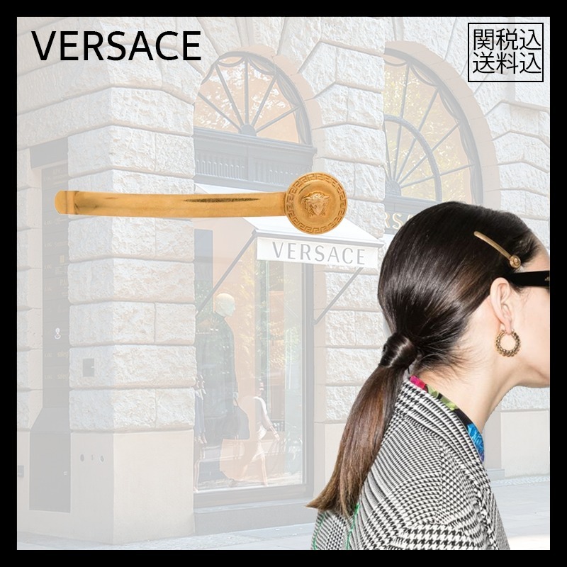 【関税込】 VERSACE ヴェルサーチェ メドゥーサ ヘアークリップ