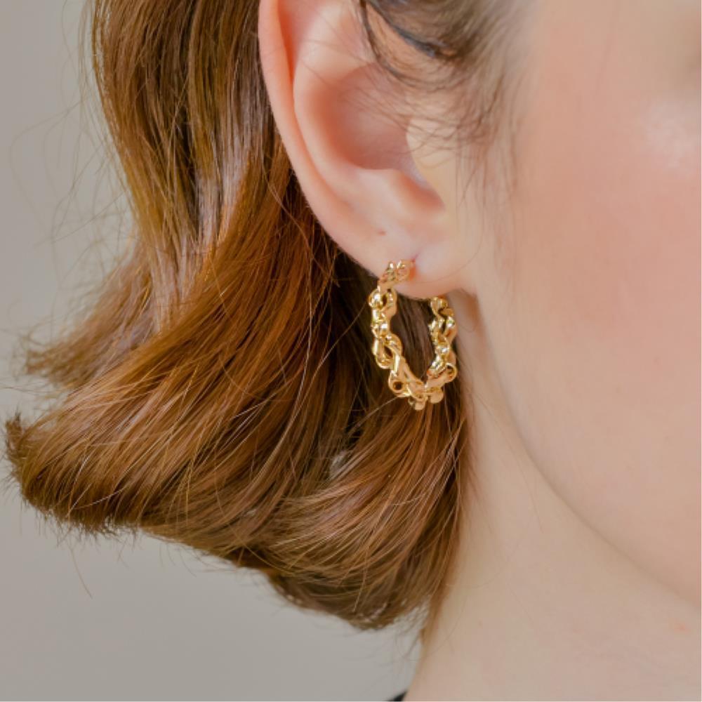 ☆DANA BURTON☆ Edge Bangle Earrings