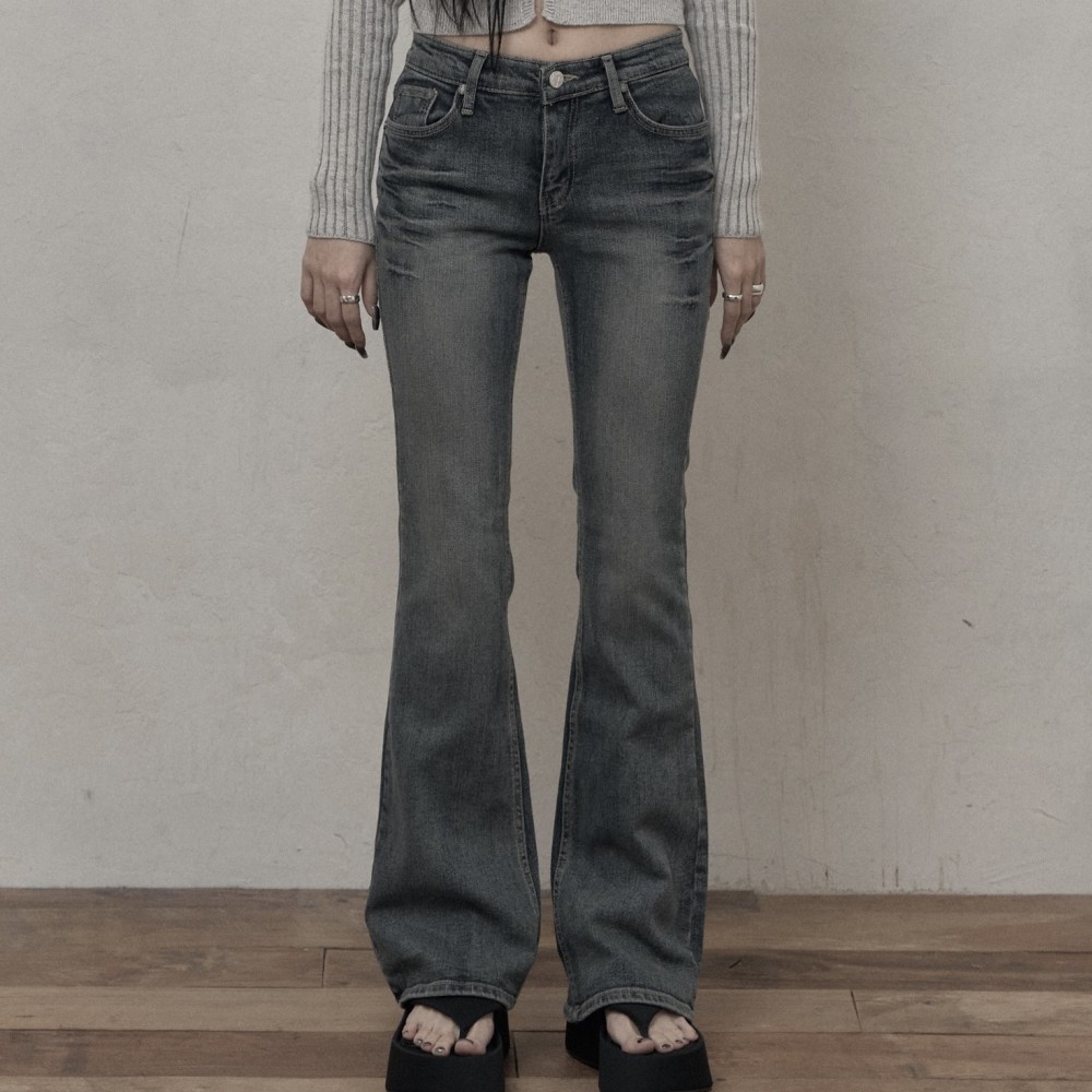 デニム・ジーパン KHAKIPOINT Basic Bootcut Jeans (blue)