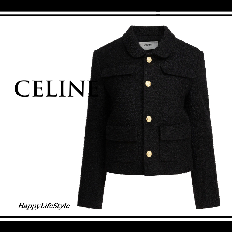 エレガントな品格◇ウールブレンド Jacket◇CELINE