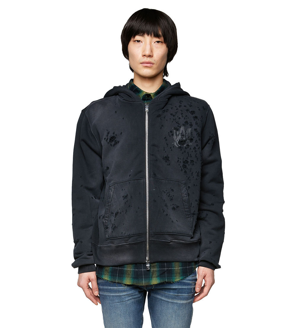 AMIRI ショットガン グラフィック ジップ フーディー AMIRI ショットガン グラフィック ジップ フーディー (AMIRI