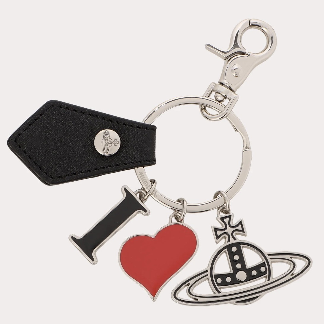 Vivienne Westwood SAFFIANO BIOGREEN I LOVE ORB キーホルダー