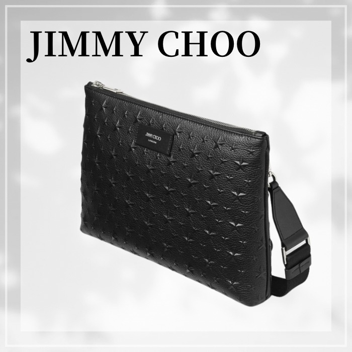 JIMMY CHOO☆ キミ−-n ブラック メンズ バッグ