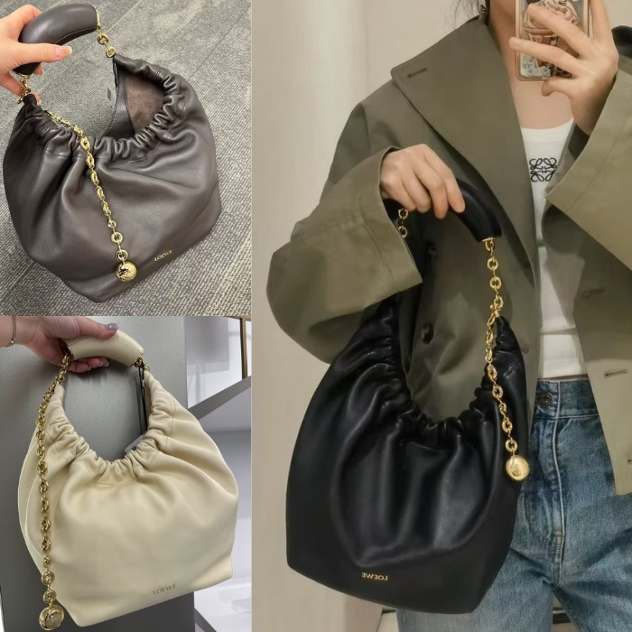 ★Loewe★スクイーズバッグ スモール（メローナパラム）