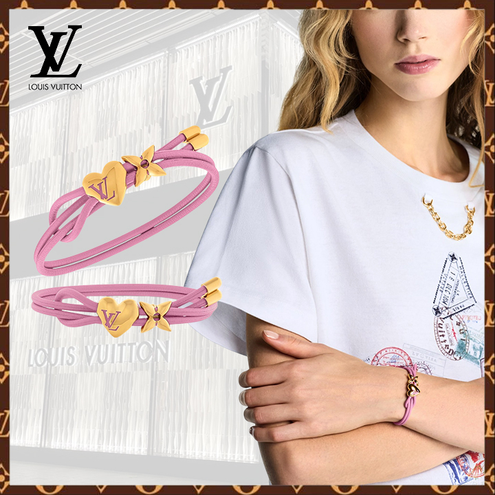 デザインも色も可愛い♪【Louis Vuitton 】ブレスレット