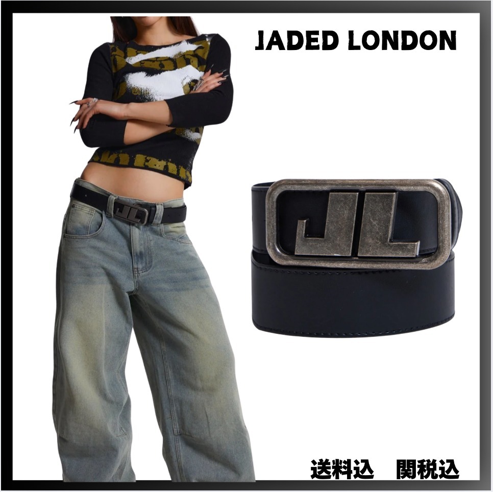 【JADED LONDON】 エンブレム レザー ベルト