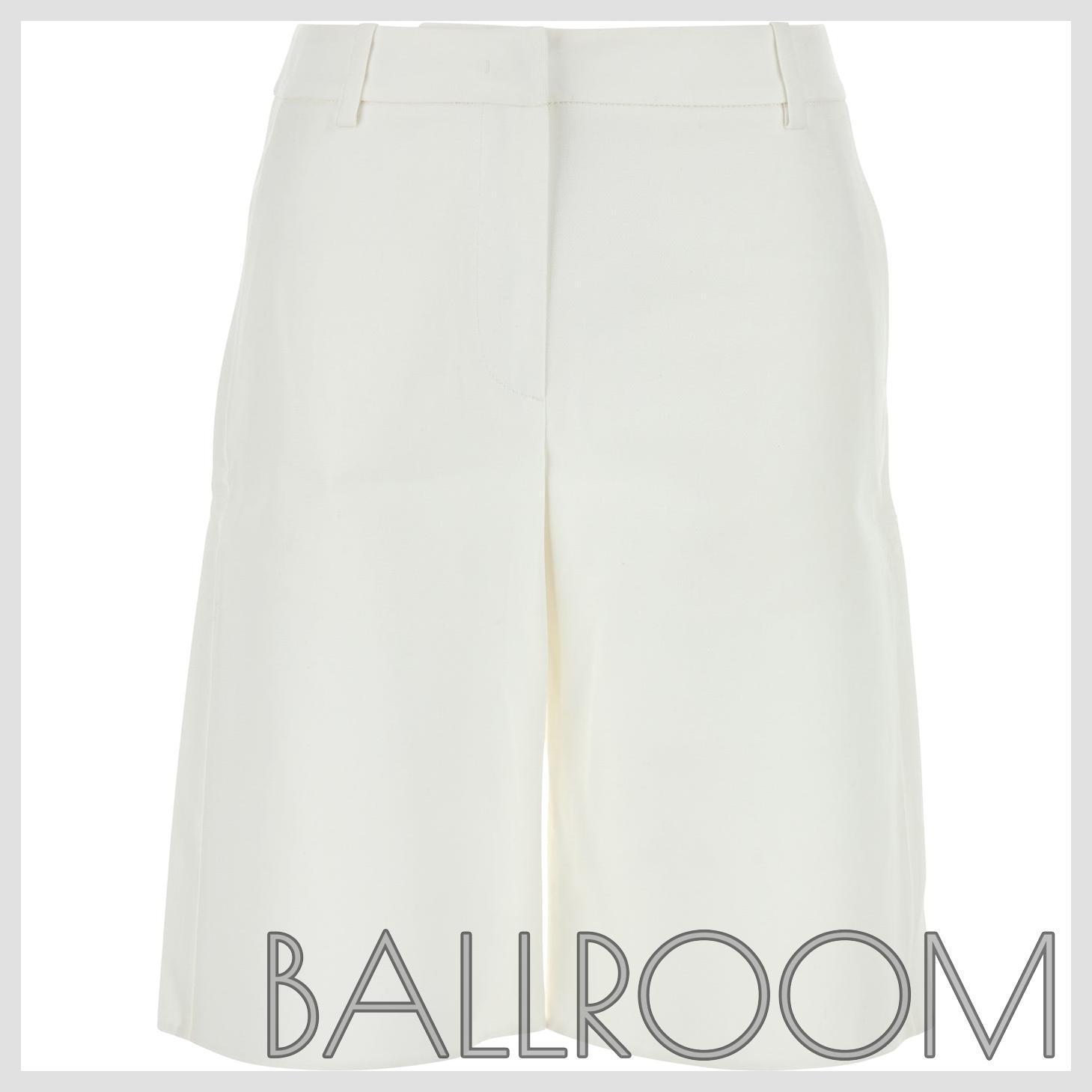 ショーツ VALENTINO WHITE COTTON BLEND SHORTS
