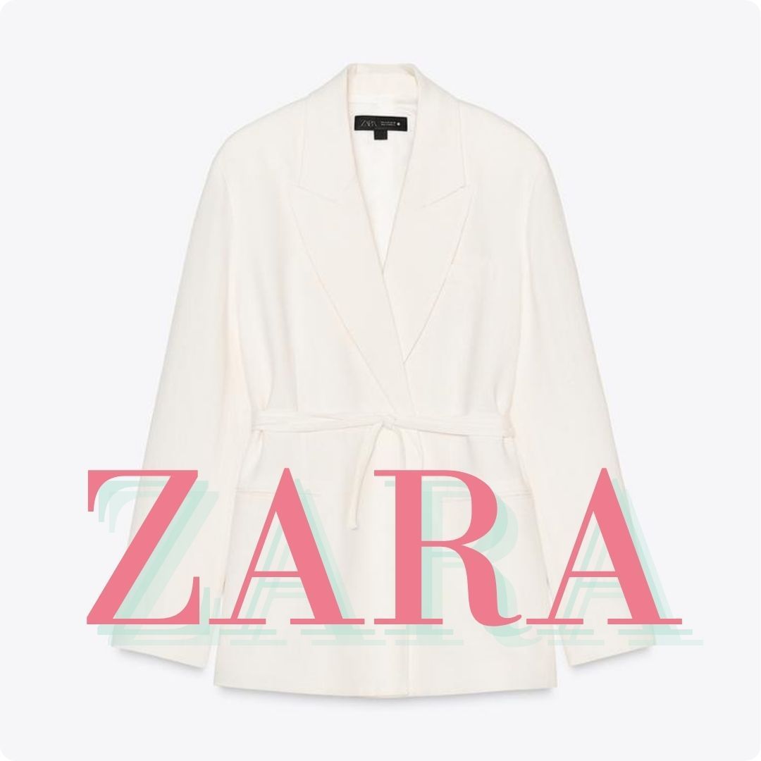 ZARA ZW COLLECTION リネンブレンドブレザー 2464/586