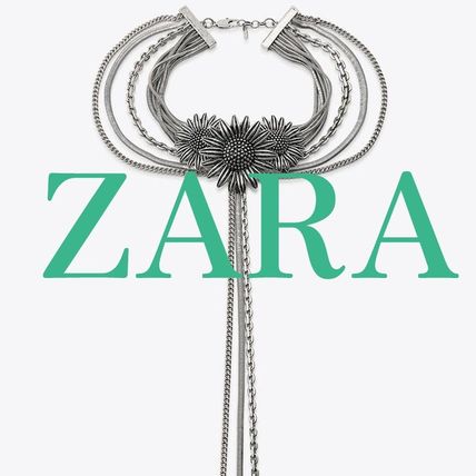 ☆ドイツ発*ZARA*新作*FLOWERチェーンチョーカーネックレス☆ チェーン ZARA(ザラ) ネックレス・ペンダント(レディース