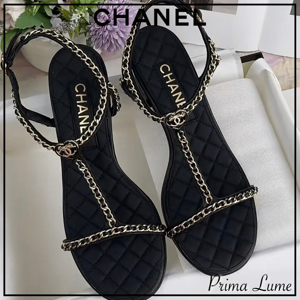 【大人可愛い♡】CHANEL サンダル 大人可愛い♪】CHANELシャネル サンダル