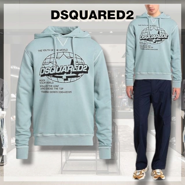 D SQUARED2* ディースクエアード メンズ スウェット フード付き