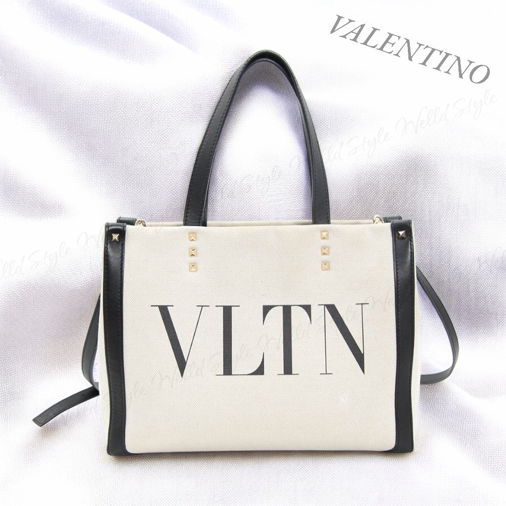 関税・送料込【VALENTINO】 VLTN トート ショルダーバッグ
