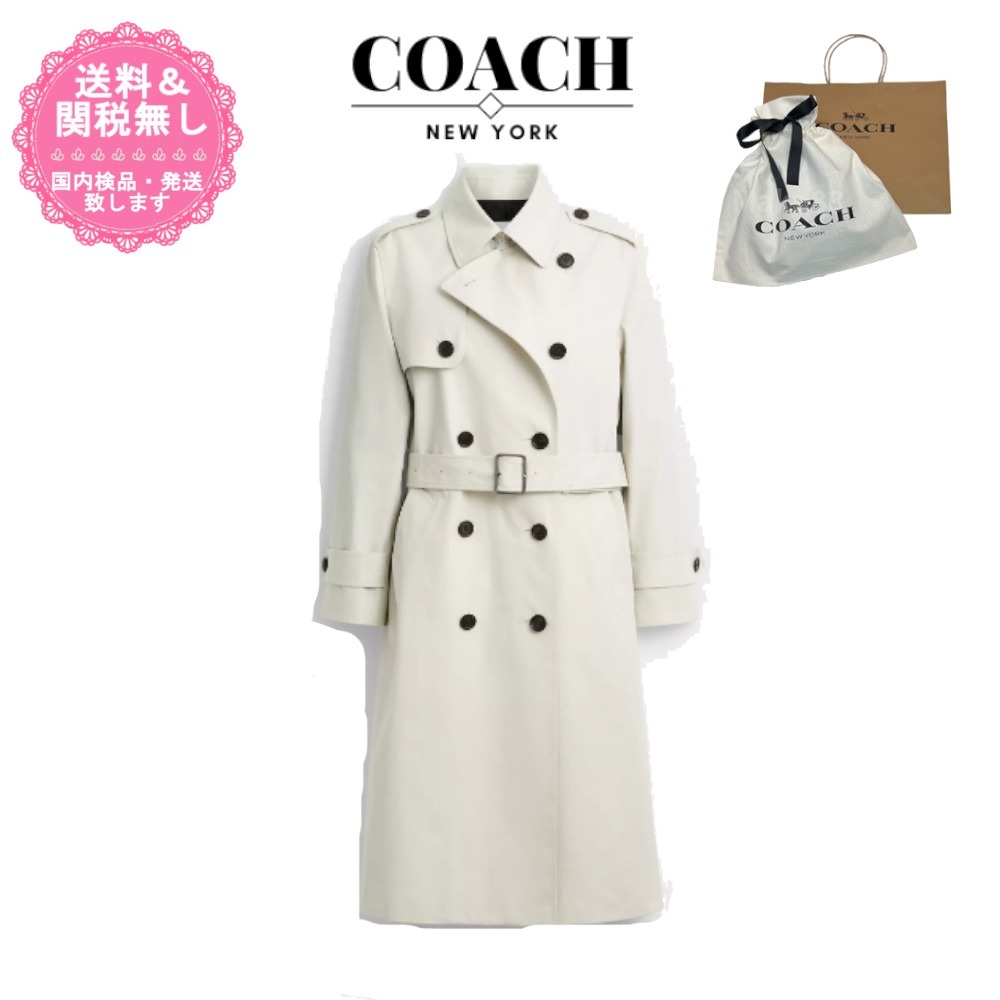 【国内即発】素敵！COACH★レディース ロングトレンチコート