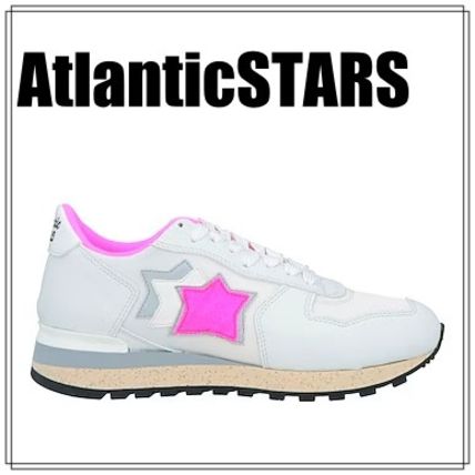 【Atlantic STARS】ロゴスニーカー ホワイト ※送料込 ホワイト（白）系 イタリア Atlantic STARS(アトランティック