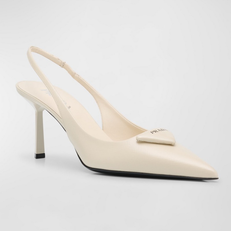 Prada スリングバック パンプス | ニュートラル | FARFETCH JP