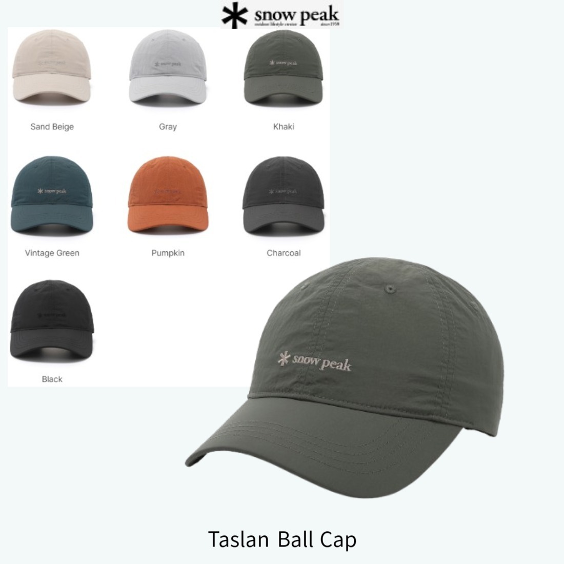 SNOWPEAK■Taslan Ball Cap■送料込