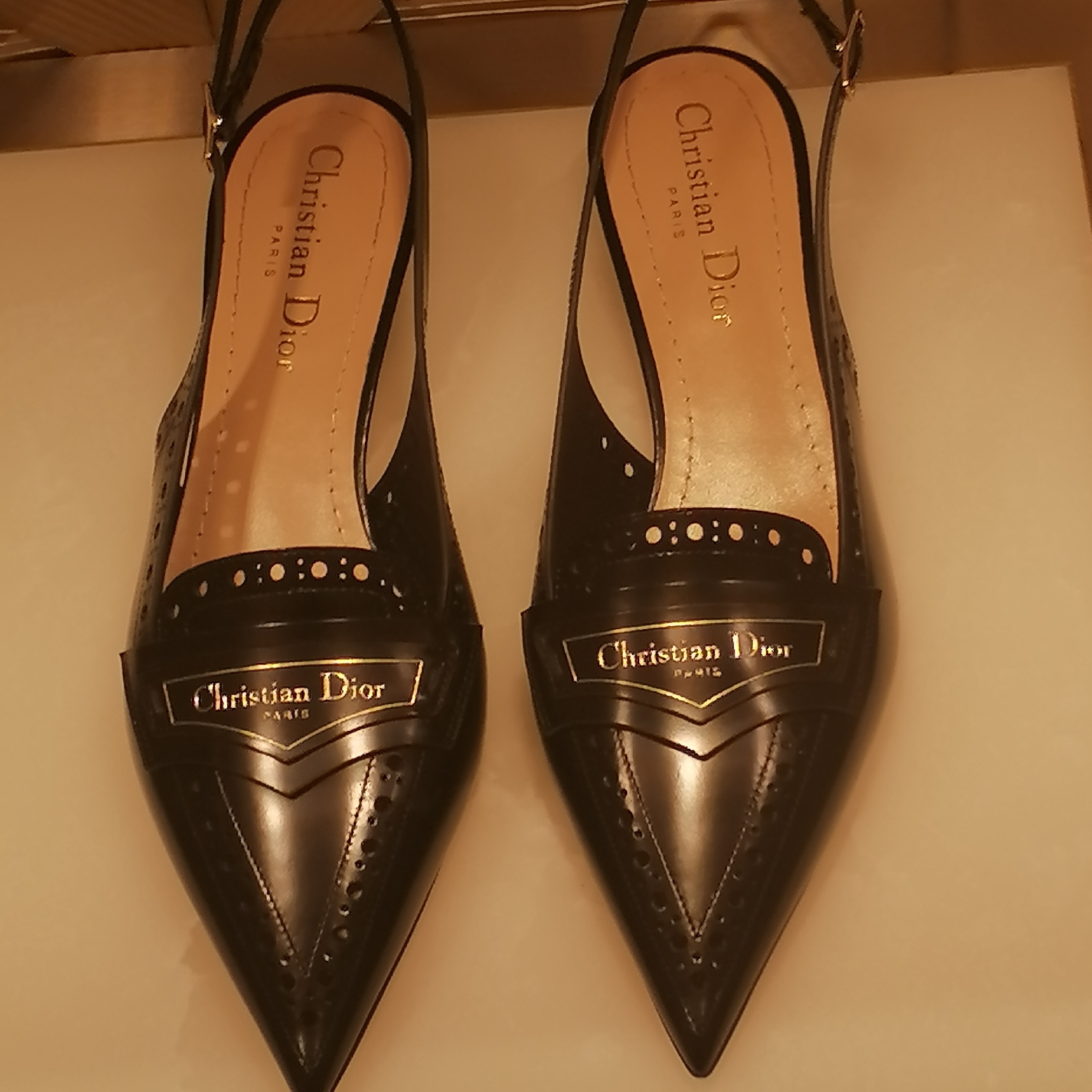 Dior☆ディオール ボーイ スリングバック パンプス