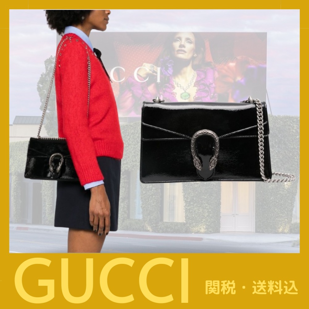 新作☆【GUCCI】ディオニソス レザー バッグ（黒）