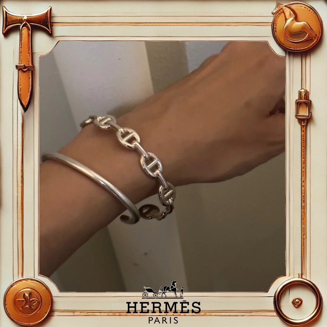 【入手困難】HERMES Chaine d'ancre Enchaineeブレスレット