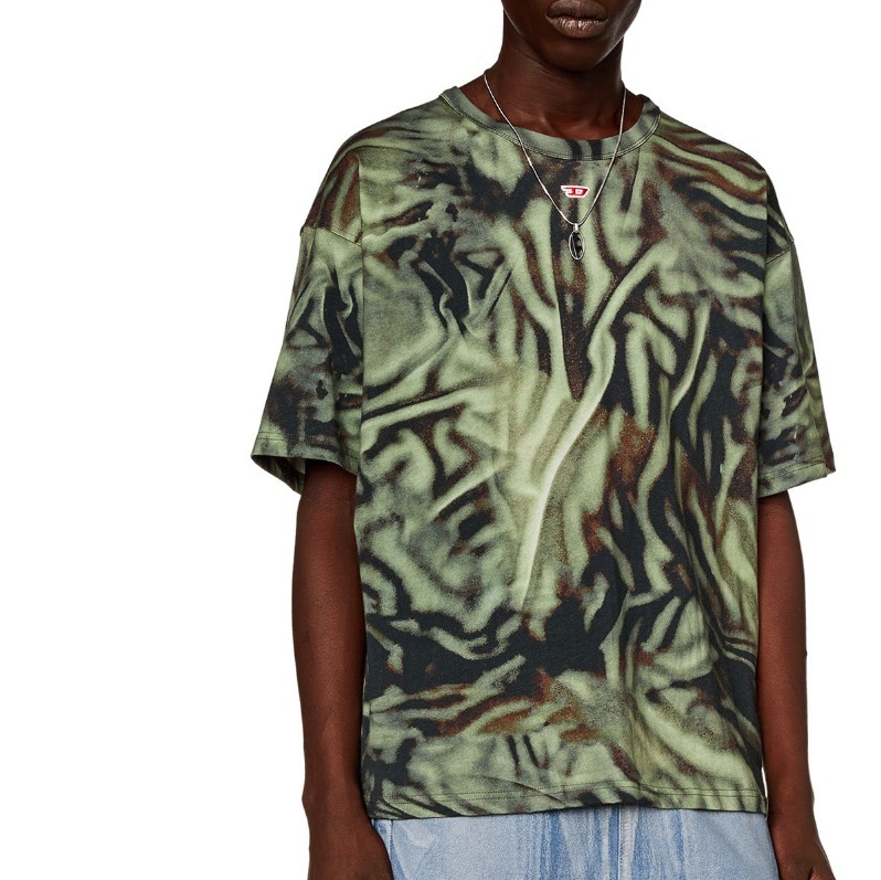 DIESEL Tシャツ トップス ディーゼル カモフラージュ 迷彩 半袖