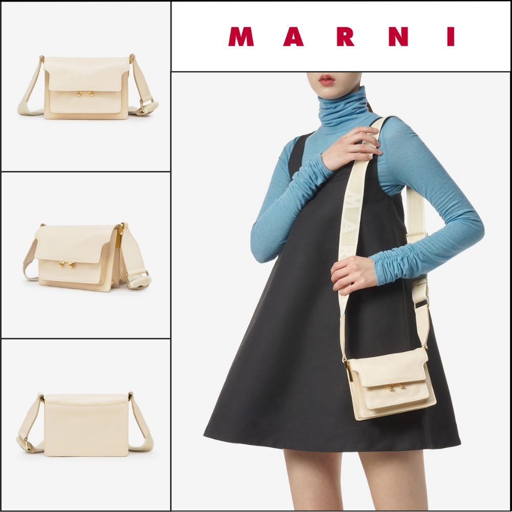 【MARNI】トランク ソフト ミニ ショルダーバッグ シェル
