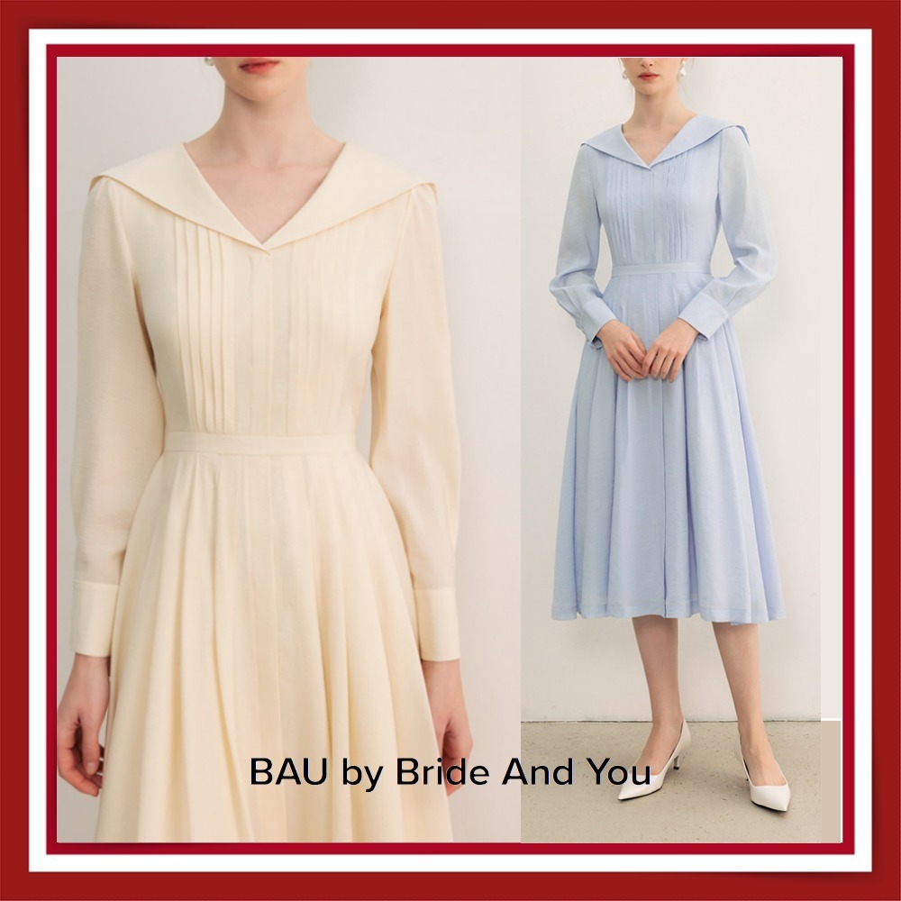 ［BAU by Bride And You］LOLA セーラー ピンタック ワンピース