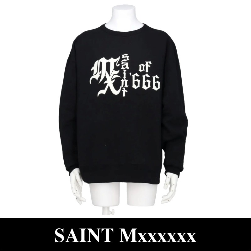 関税送料込★SAINT Mxxxxxx ロゴプリントジャージースウェット 関税送料込☆SAINT Mxxxxxx プリントジャージースウェット