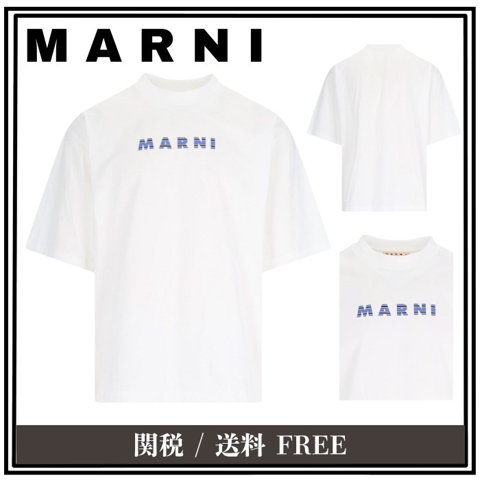 【定番】MARNI マルニ ロゴ コットン Tシャツ