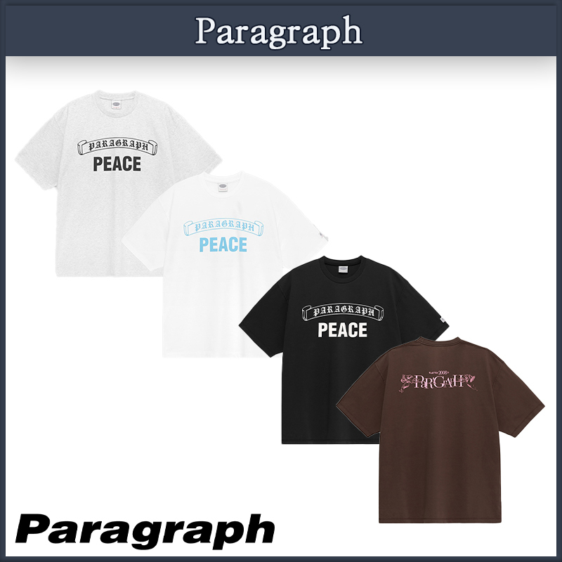【Paragraph】★25SS・兼用★ピース Tシャツ