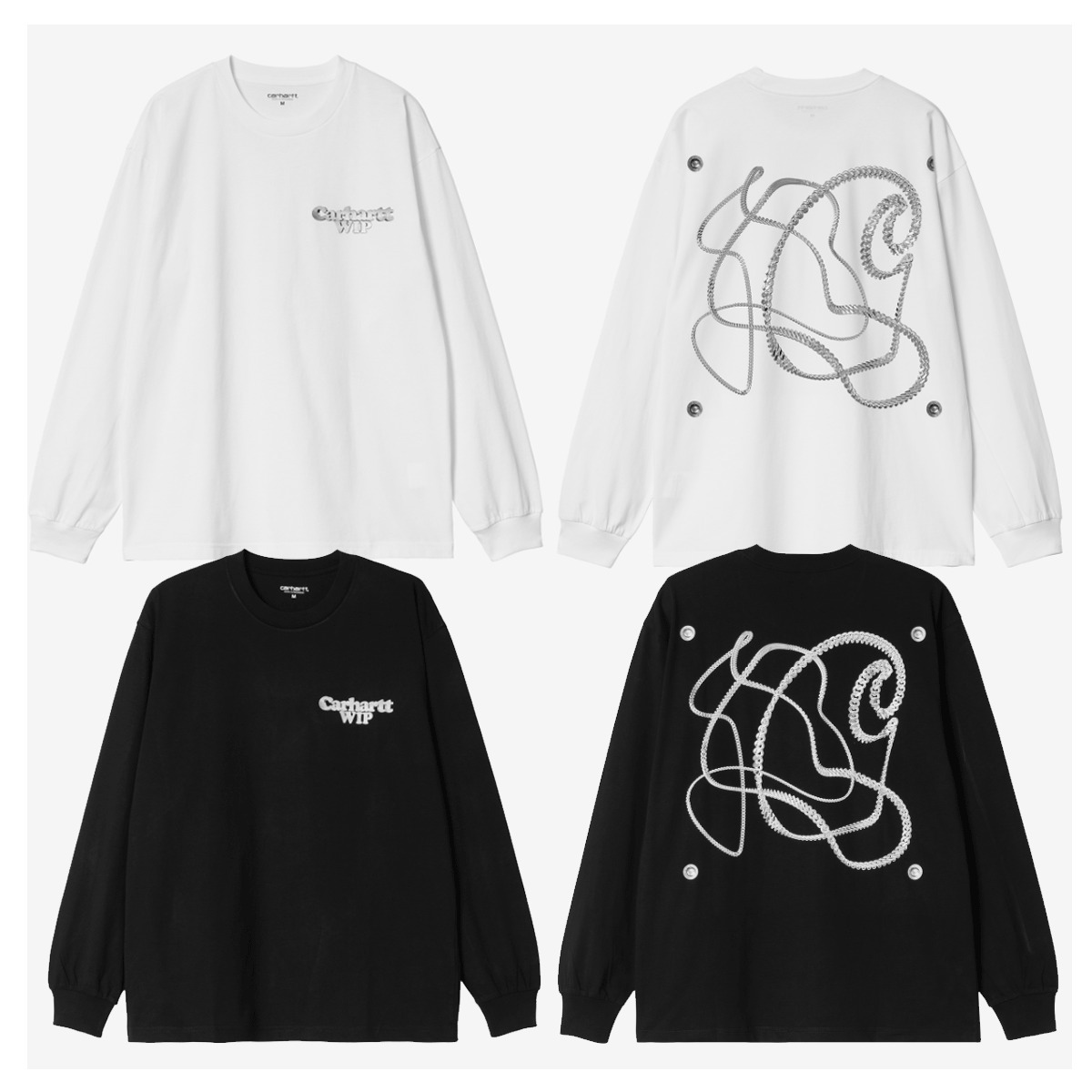 Tシャツ・カットソー CARHARTT L/S CHAIN LINK T-SHIRT SA690
