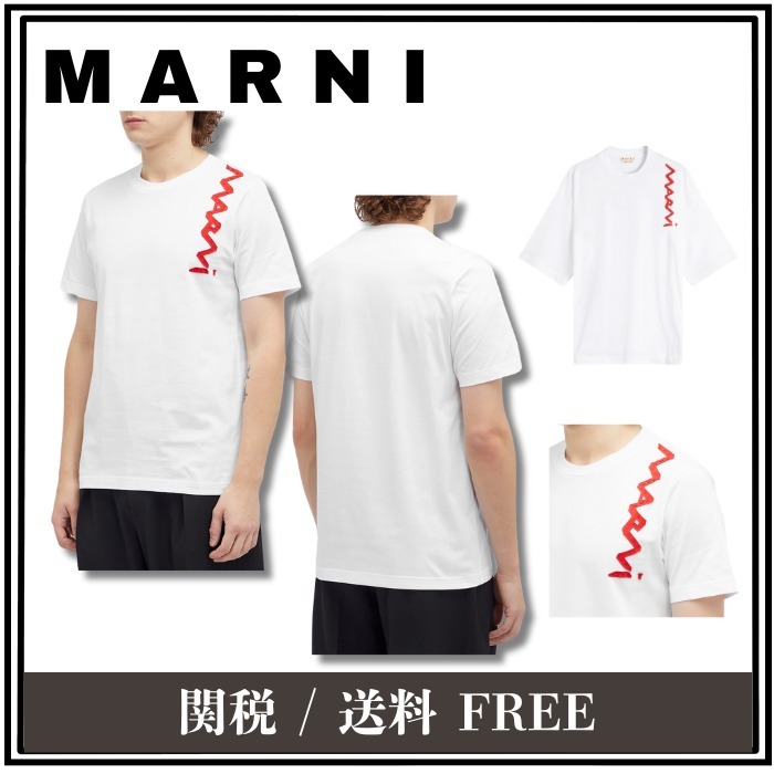 【大人気】Marni ステッチ ロゴ Tシャツ