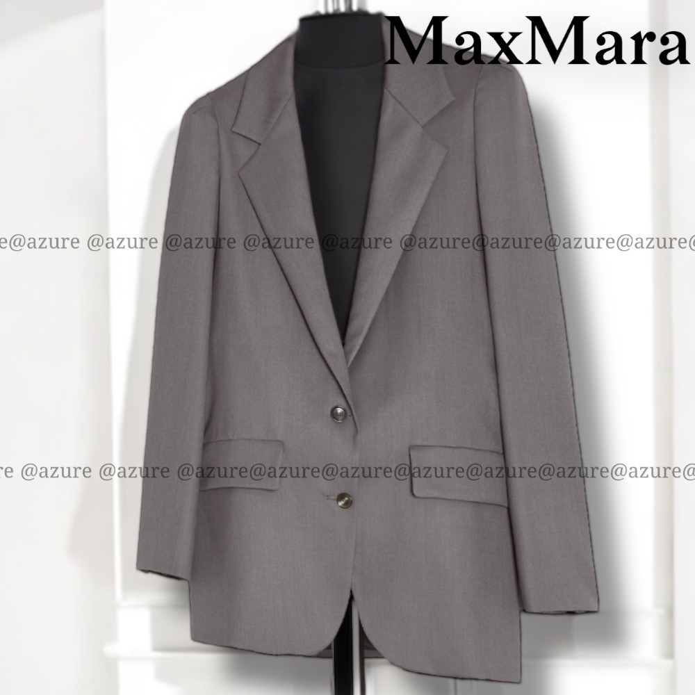 直営♪Max Mara RUNWAY ウール&モヘア&シルク ブレザーEBRIDI