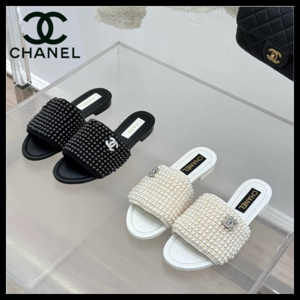 在庫処分セール パールが可愛い♡】CHANEL サンダル 靴