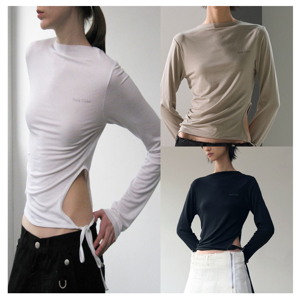 Tシャツ・カットソー ROCKCAKE Cutout Boat Neck Top 5BJH600